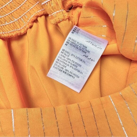 Yellow Wide Leg Pull On Pants 2X - Picture 6 of 7